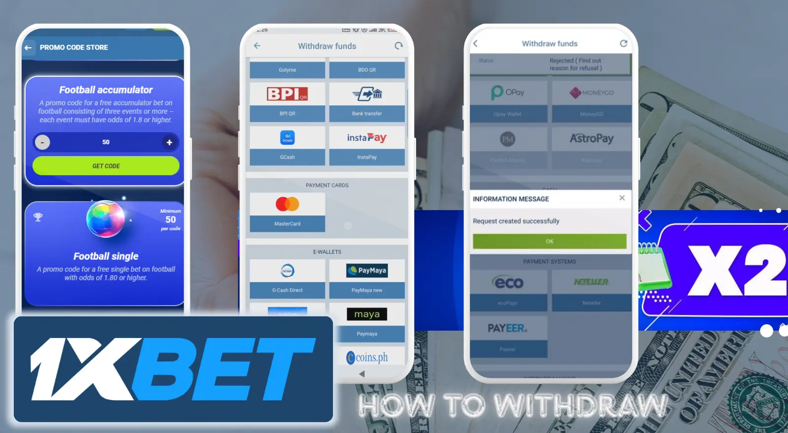 1xBet Bonuses Withdrawal